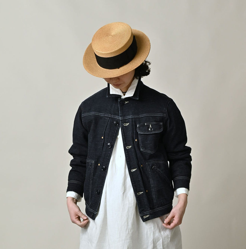 Indigo Denim Tenjiku G Jacket Female Model