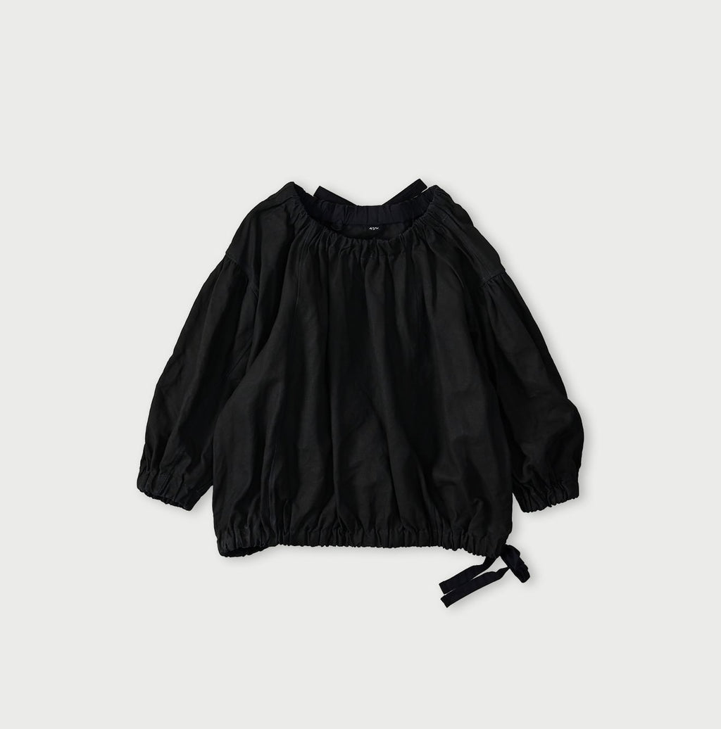 Indigo Linen Cloth Sack Blouse