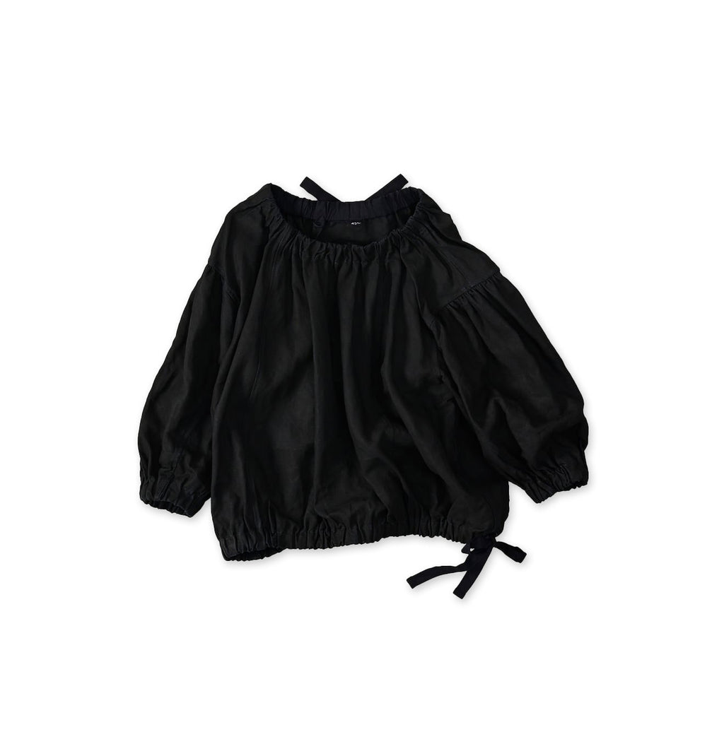 Indigo Linen Cloth Sack Blouse