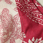 Indian Khadi Block Print Patchwork Blouse Detail