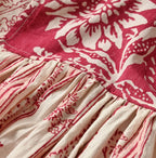 Indian Khadi Block Print Patchwork Blouse Detail