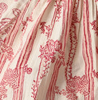 Indian Khadi Block Print Patchwork Blouse Detail