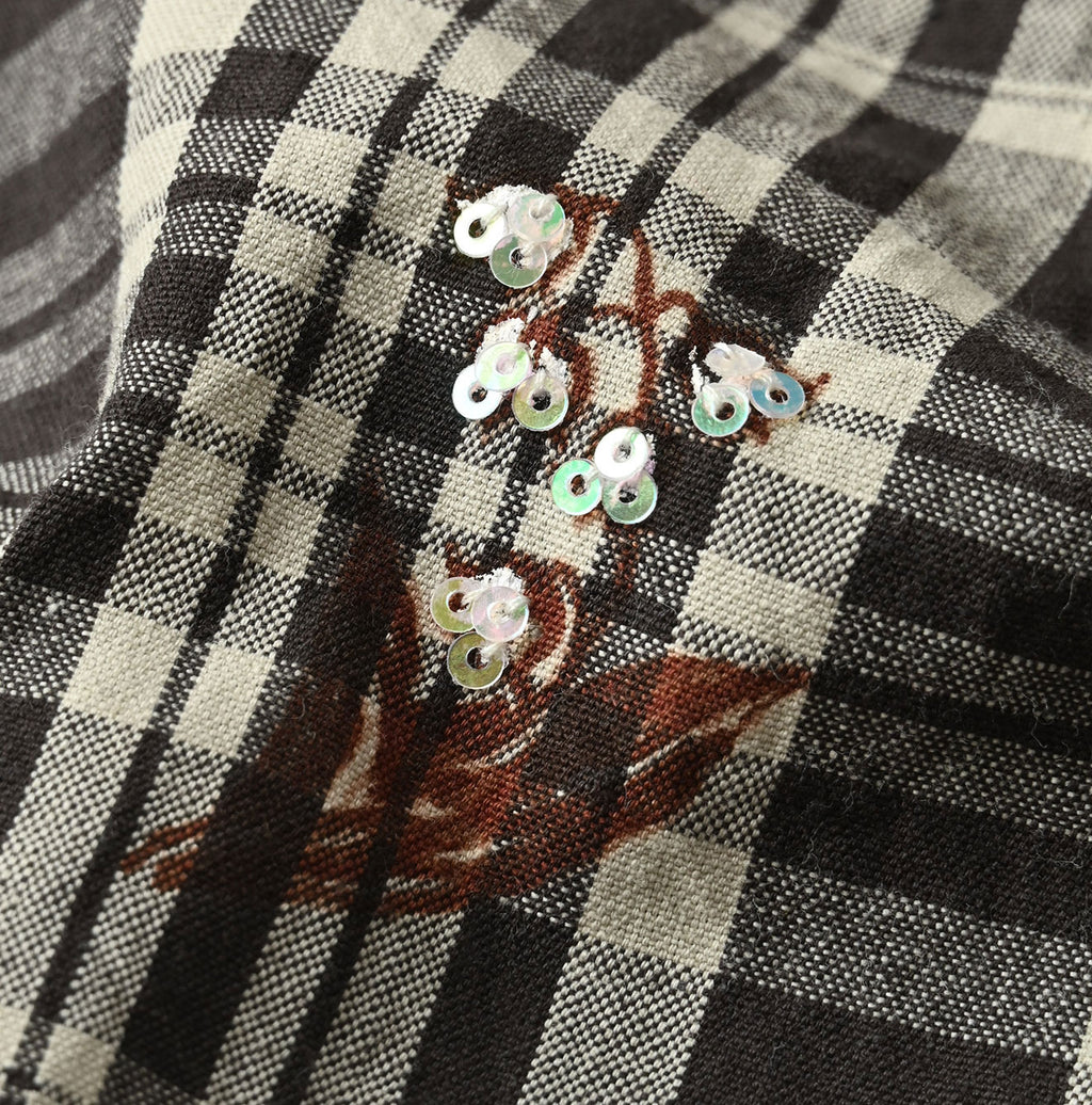 Indian Khadi OX SAIJIKI Poyon Puff Blouse Detail