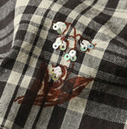 Indian Khadi OX SAIJIKI Poyon Puff Blouse Detail