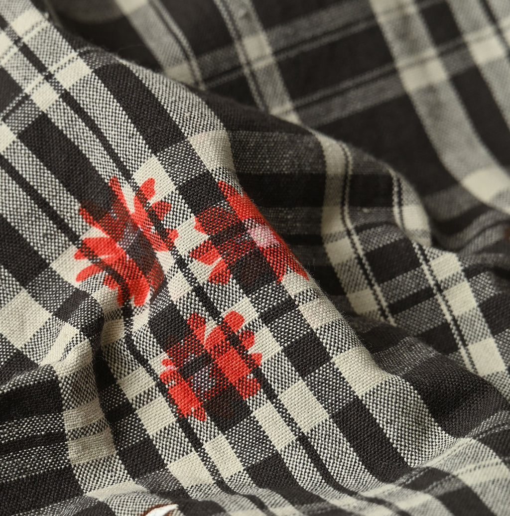 Indian Khadi OX SAIJIKI Poyon Puff Blouse Detail
