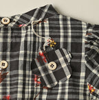 Indian Khadi OX SAIJIKI Poyon Puff Blouse Detail
