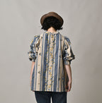 Indian Khadi OX SAIJIKI Poyon Puff Blouse Female Model