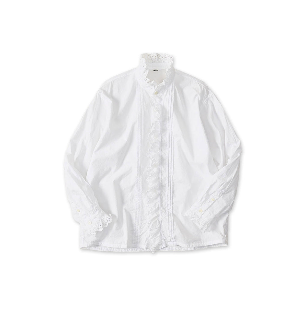 White Supima Batiste Cutwork Bouse