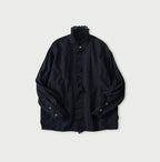 Indigo Supima Batiste Cutwork Blouse