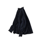 Indigo Supima Batiste Cutwork Blouse