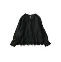 Indian Khadi Peplum Cutwork Embroidered M Shirt