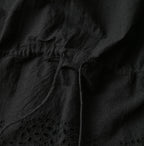 Indian Khadi Peplum Cutwork Embroidered M Shirt Detail