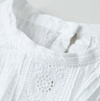 Indian Khadi Cutwork de T-shirt Detail