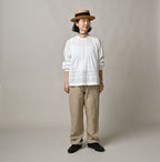 Indian Khadi Cutwork de T-shirt Female Model