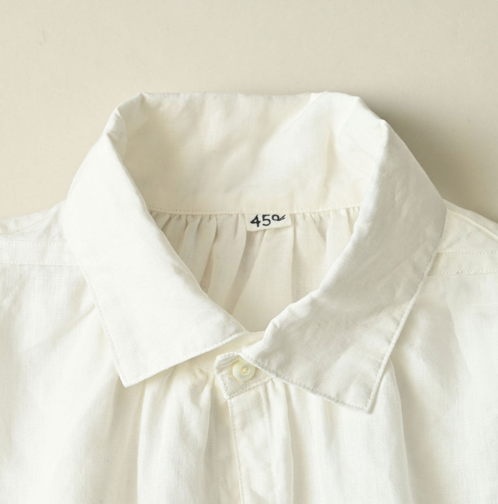 60 Linen Smock Shirt Detail