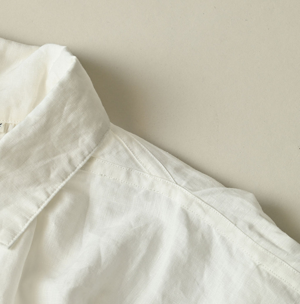 60 Linen Smock Shirt Detail