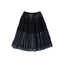 Indigo Discharge Print Aoi Sarasa Print Satin x Pleated Skirt
