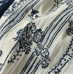 Indian Khadi Block Print Patchwork Skirt Detail