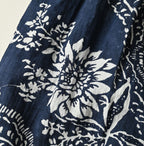 Indian Khadi Block Print Patchwork Skirt Detail