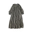 Indigo Double Woven Shirring Dress
