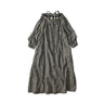 Indigo Double Woven Shirring Dress