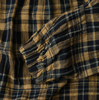 Indigo Double Woven Shirring Dress Detail
