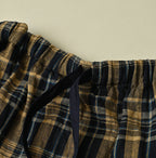 Indigo Double Woven Shirring Dress Detail