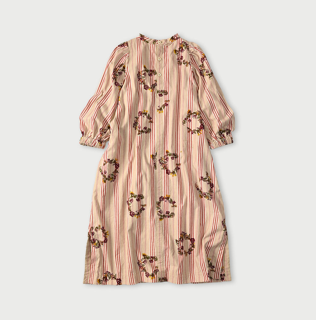 Indian Khadi OX SAIJIKI Poyon Puff Dress Back