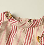 Indian Khadi OX SAIJIKI Poyon Puff Dress Detail