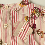 Indian Khadi OX SAIJIKI Poyon Puff Dress Detail
