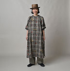 Indian Khadi OX SAIJIKI Poyon Puff Dress Female Model