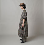 Indian Khadi OX SAIJIKI Poyon Puff Dress Female Model