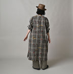 Indian Khadi OX SAIJIKI Poyon Puff Dress Female Model