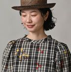 Indian Khadi OX SAIJIKI Poyon Puff Dress Detail