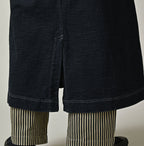 Indigo Denim Tenjiku Dress Detail