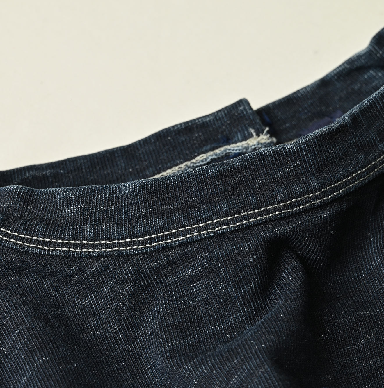 Indigo Denim Tenjiku Dress Detail