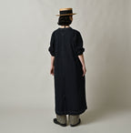 Indigo Denim Tenjiku Dress Female Model