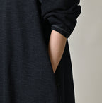 Indigo Denim Tenjiku Dress Detail
