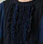 Indigo Iroiro Tenjiku Dress Detail