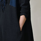 Indigo Iroiro Tenjiku Dress Detail