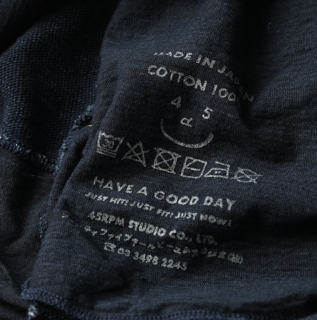 Indigo Iroiro Tenjiku Dress Detail