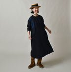 Indigo Iroiro Tenjiku Dress Female Model