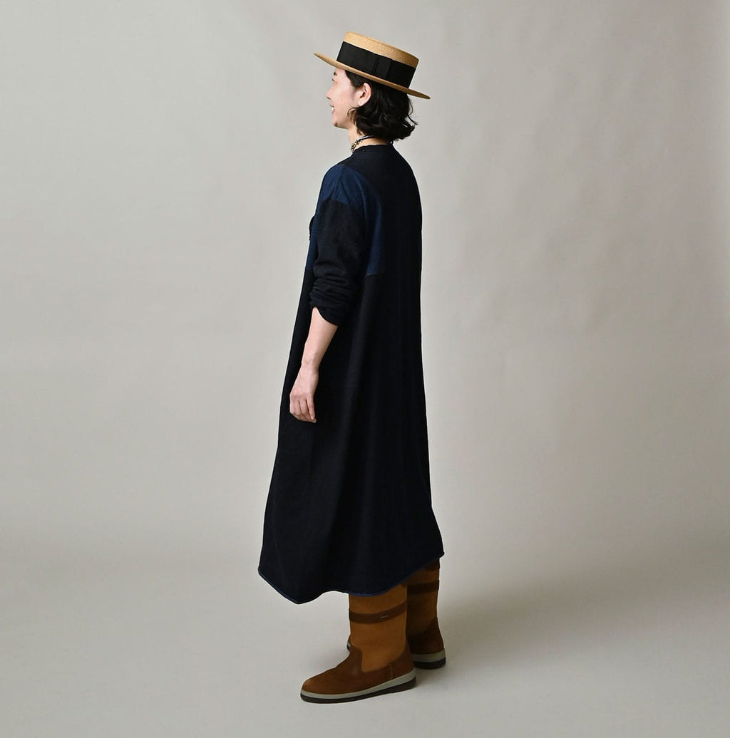 Indigo Iroiro Tenjiku Dress Female Model