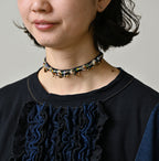 Indigo Iroiro Tenjiku Dress Detail