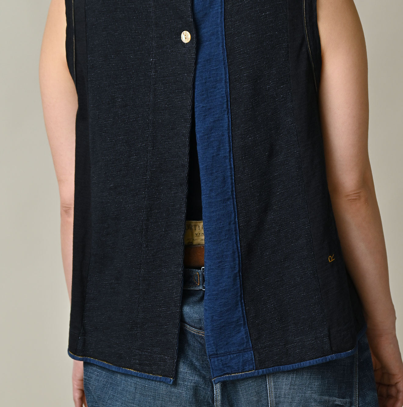 Indigo Iroiro Tenjiku Camisole Detail
