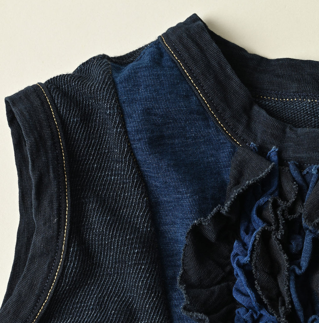 Indigo Iroiro Tenjiku Camisole Detail