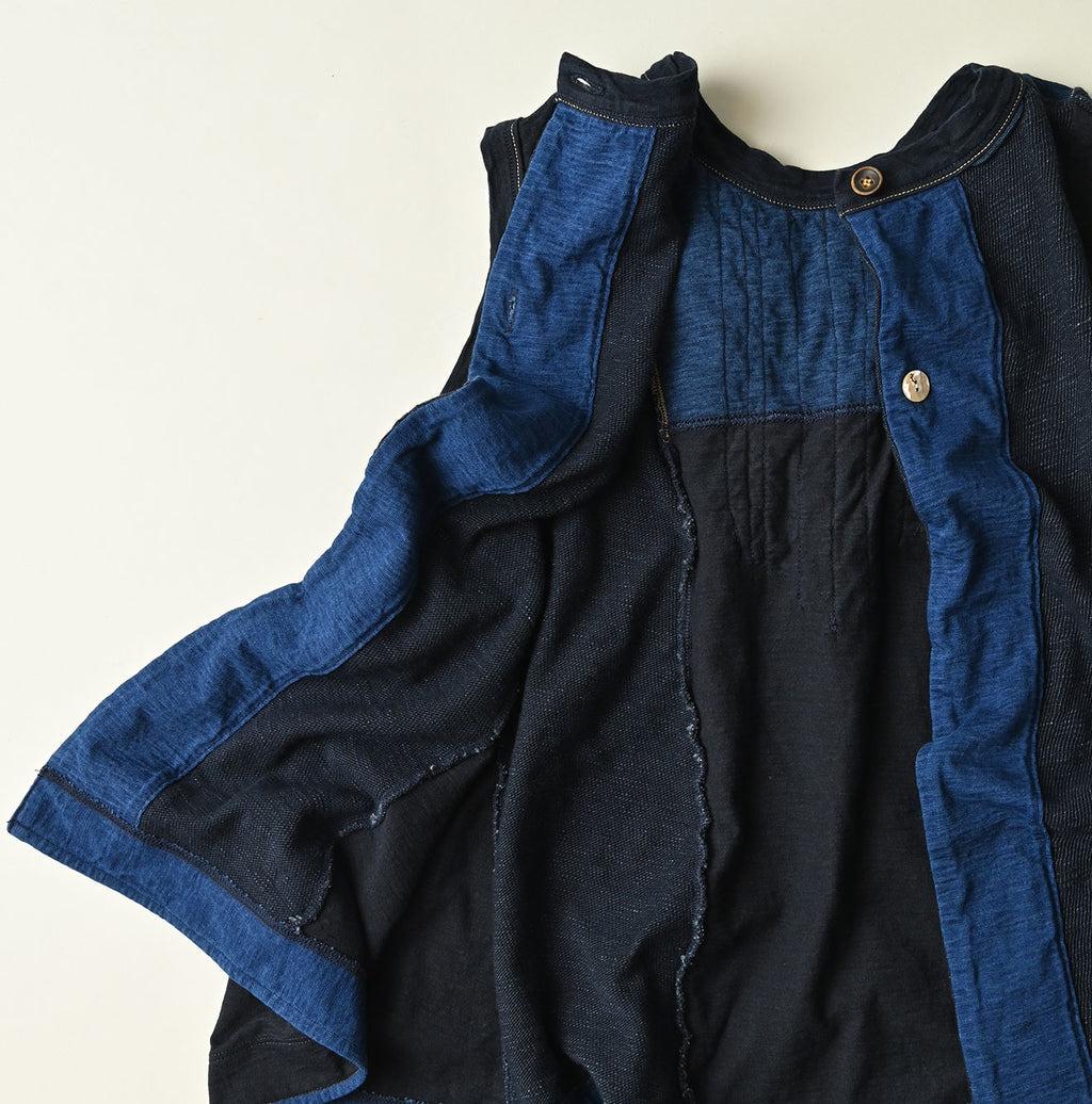 Indigo Iroiro Tenjiku Camisole Detail