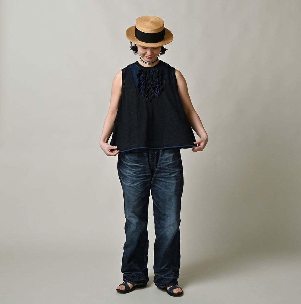 Indigo Iroiro Tenjiku Camisole Female Model