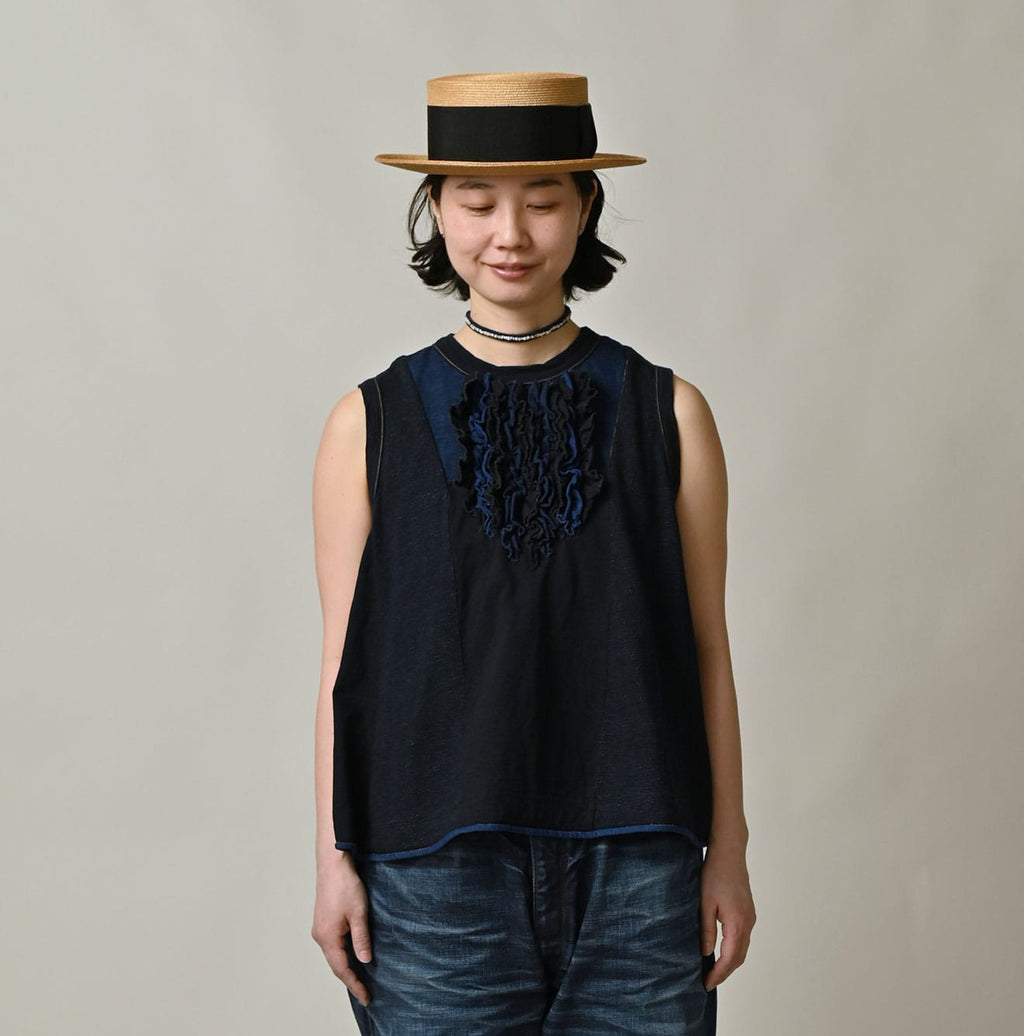Indigo Iroiro Tenjiku Camisole Female Model
