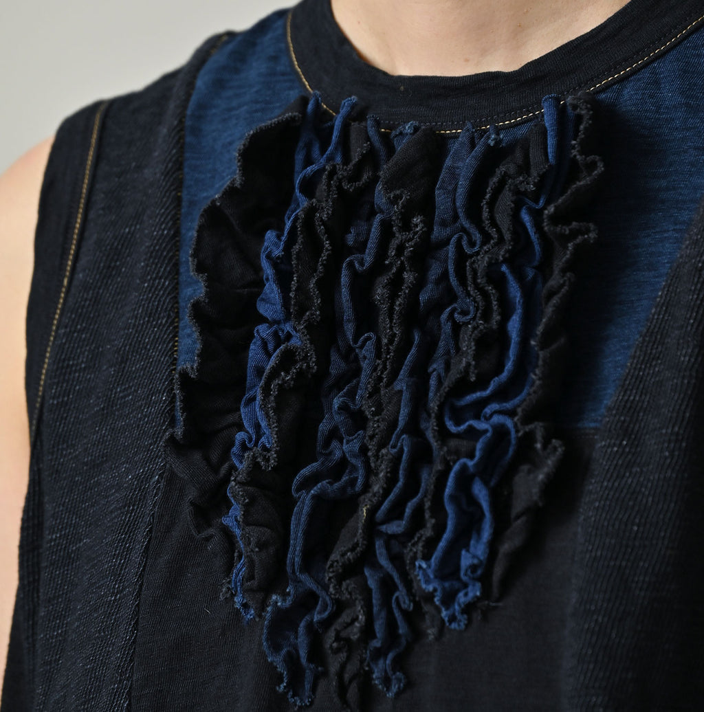 Indigo Iroiro Tenjiku Camisole Detail